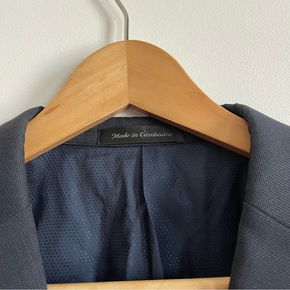 MICHAEL KORS Mens Wool Blue Suit Jacket Blazer - Picture 4 of 10